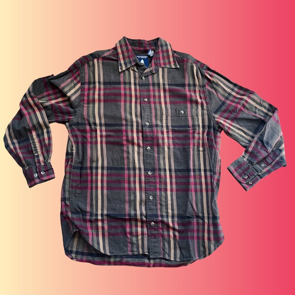 Men’s Medium Plaid Dress Shirt